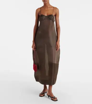 RÓHE Róhe Silk organza midi dress | Thumbnail 4