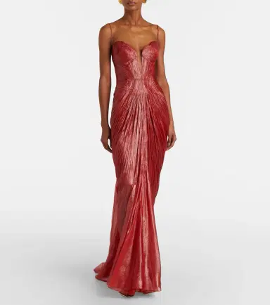 Maria Lucia Hohan Cecilia draped silk muslin bustier gown | Thumbnail 3 Maria Lucia Hohan Cecilia draped silk muslin bustier gown | Thumbnail 3