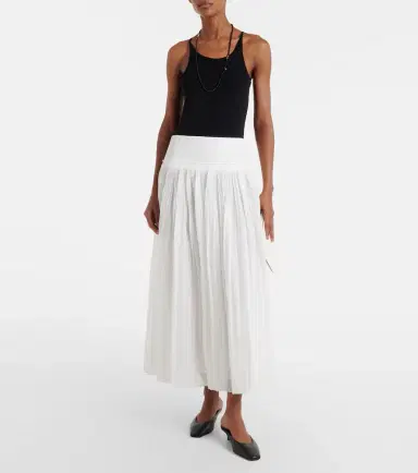 RÓHE Róhe Pleated cotton muslin maxi skirt | Thumbnail 6 RÓHE Róhe Pleated cotton muslin maxi skirt | Thumbnail 6