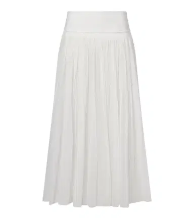 RÓHE Róhe Pleated cotton muslin maxi skirt | Thumbnail 1 RÓHE Róhe Pleated cotton muslin maxi skirt | Thumbnail 1