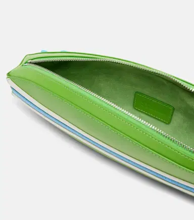 Staud Surfboard striped leather clutch | Thumbnail 2 Staud Surfboard striped leather clutch | Thumbnail 2