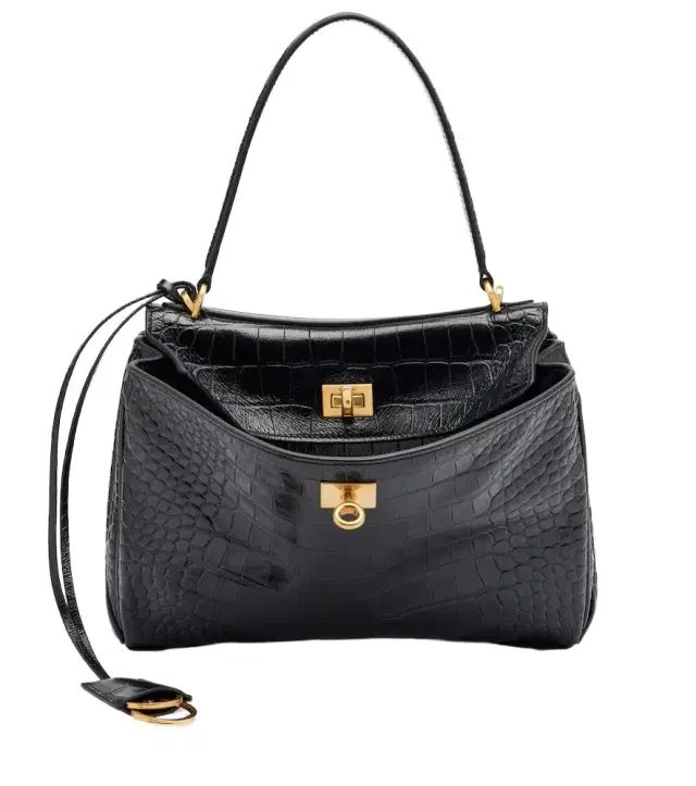 Rodeo Small croc-effect leather tote bag