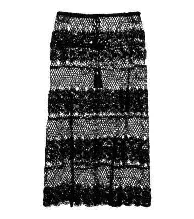 Anna Kosturova Filigree crochet cotton midi skirt | Thumbnail 1