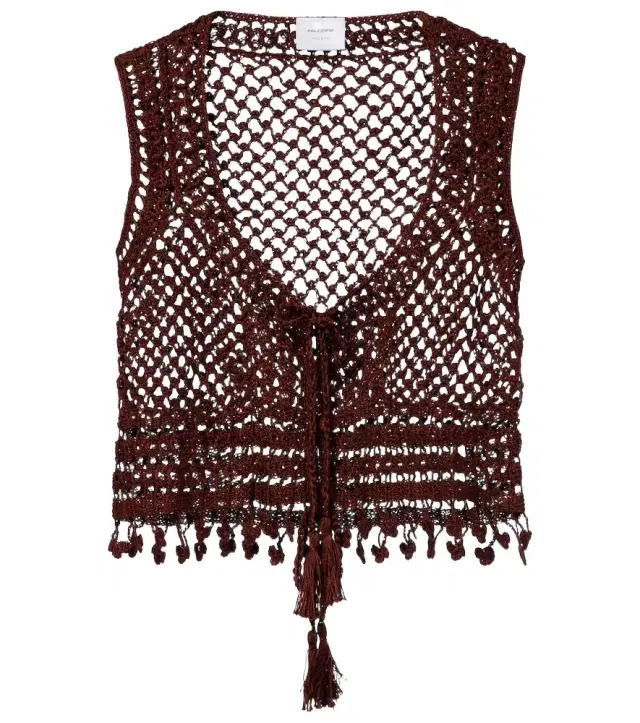 Marrakesh crochet cotton crop top