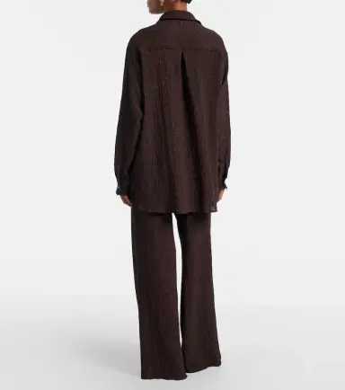 Jade Swim Mika seersucker wide-leg pants | Thumbnail 4