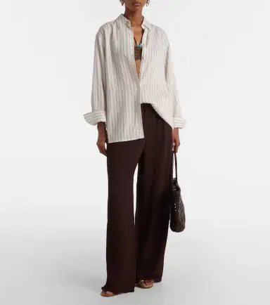 Jade Swim Mika seersucker wide-leg pants | Thumbnail 5