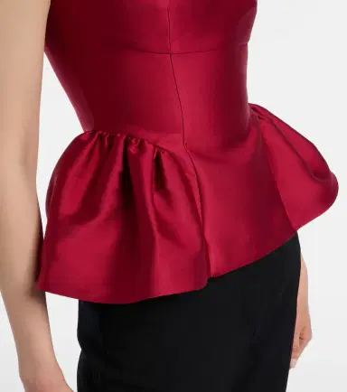 Roland Mouret Peplum taffeta top | Thumbnail 2