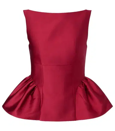 Roland Mouret Peplum taffeta top | Thumbnail 1
