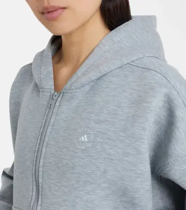 Adidas by Stella McCartney Scuba jersey zip-up hoodie | Thumbnail 3