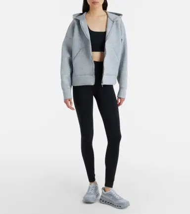 Adidas by Stella McCartney Scuba jersey zip-up hoodie | Thumbnail 4