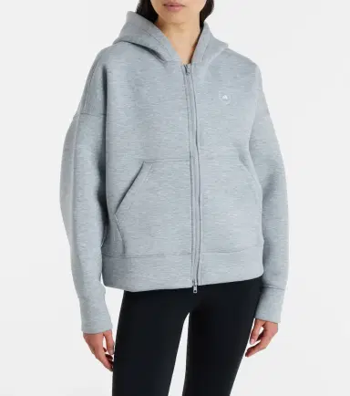 Adidas by Stella McCartney Scuba jersey zip-up hoodie | Thumbnail 6