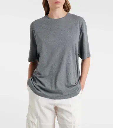 The Frankie Shop Harper cotton jersey T-shirt | Thumbnail 4