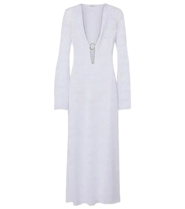 Oseree Oséree Bridal lace beach cover-up
