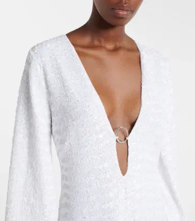 Oséree Oséree Bridal sequined minidress | Thumbnail 2