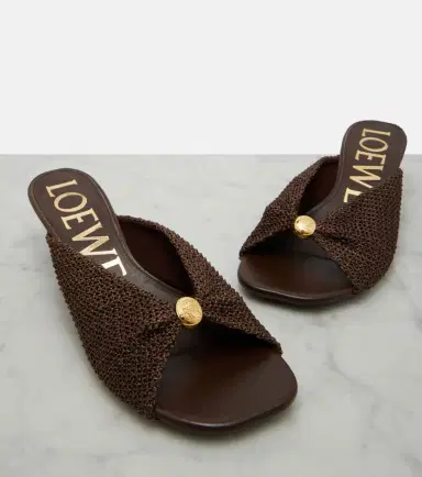 Loewe Paula's Ibiza Pebble Soft mules | Thumbnail 3