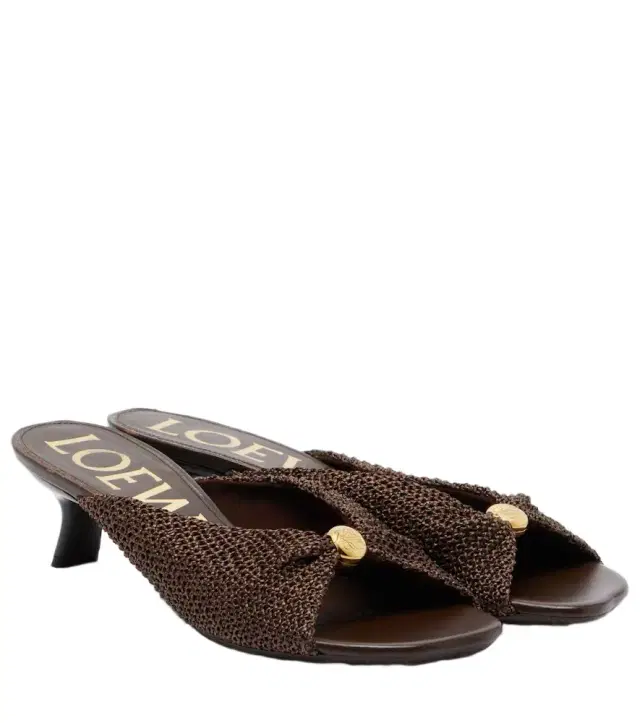 Loewe Paula's Ibiza Pebble Soft mules