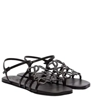Loewe Paula's Ibiza Petal Anagram leather sandals | Thumbnail 1 Loewe Paula's Ibiza Petal Anagram leather sandals | Thumbnail 1