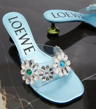 Loewe Paula's Ibiza Toy Crystal Flowers mules | Thumbnail 2 Loewe Paula's Ibiza Toy Crystal Flowers mules | Thumbnail 2