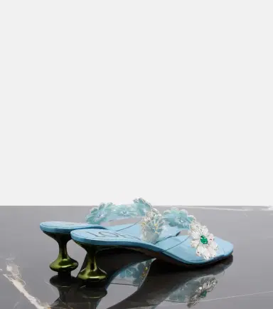 Loewe Paula's Ibiza Toy Crystal Flowers mules | Thumbnail 4 Loewe Paula's Ibiza Toy Crystal Flowers mules | Thumbnail 4