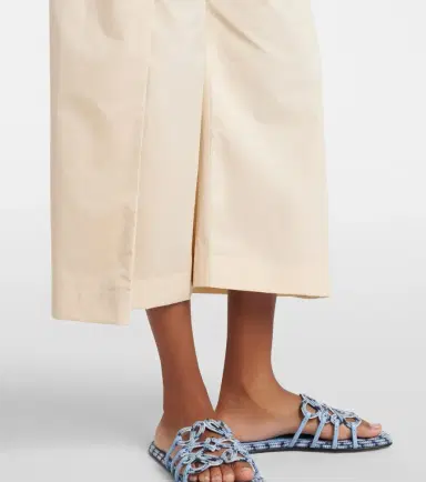 Loewe Paula's Ibiza cotton poplin cropped pants | Thumbnail 3