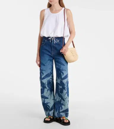 Loewe Paula's Ibiza printed barrel-leg jeans | Thumbnail 3