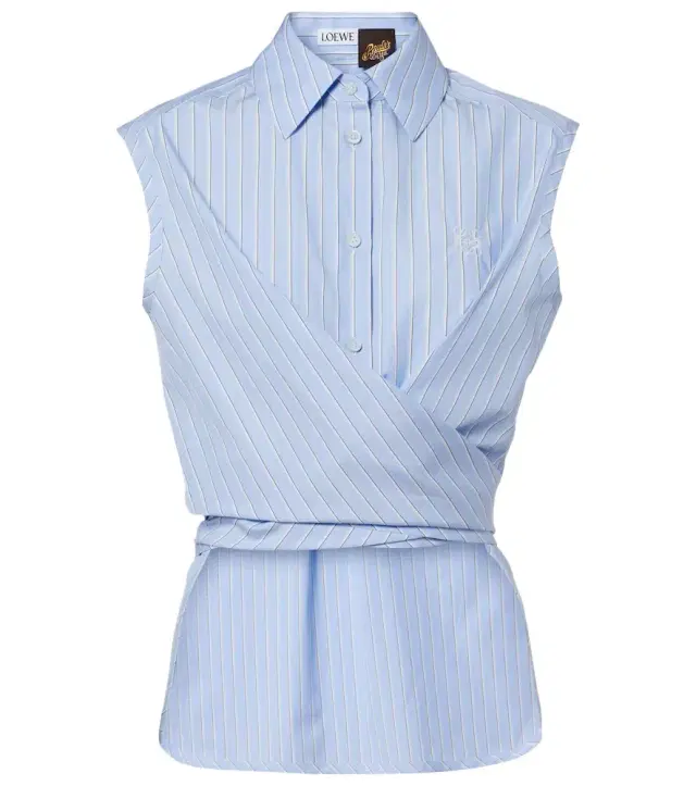 Paula's Ibiza striped cotton poplin shirt
