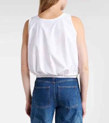 Loewe Paula's Ibiza cotton poplin crop top | Thumbnail 5