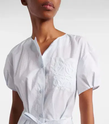 Loewe Paula's Ibiza Anagram cotton-blend shirt dress | Thumbnail 3
