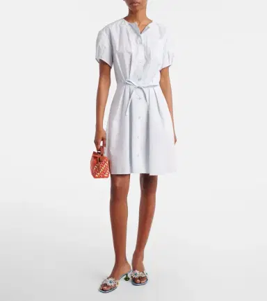 Loewe Paula's Ibiza Anagram cotton-blend shirt dress | Thumbnail 5