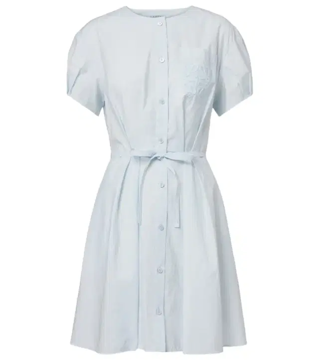 Paula's Ibiza Anagram cotton-blend shirt dress