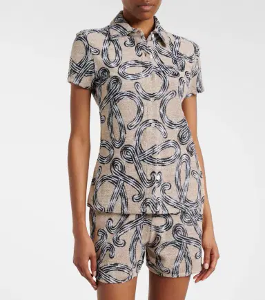 Loewe Paula's Ibiza Anagram cotton-blend shirt | Thumbnail 3