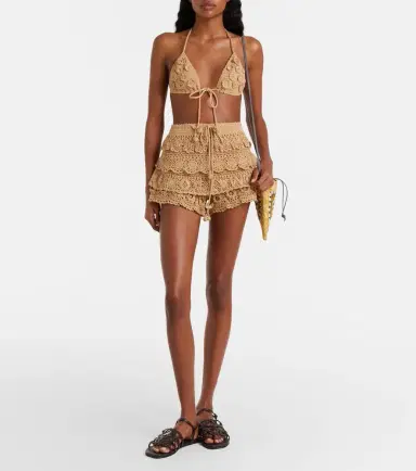 Loewe Paula's Ibiza crochet cotton bra top | Thumbnail 4