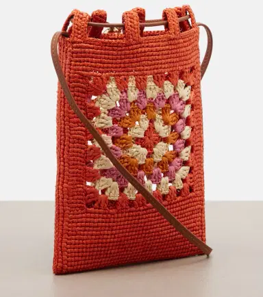 Loewe Paula's Ibiza crochet raffia pouch with strap | Thumbnail 2 Loewe Paula's Ibiza crochet raffia pouch with strap | Thumbnail 2
