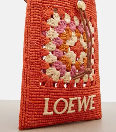 Loewe Paula's Ibiza crochet raffia pouch with strap | Thumbnail 4 Loewe Paula's Ibiza crochet raffia pouch with strap | Thumbnail 4