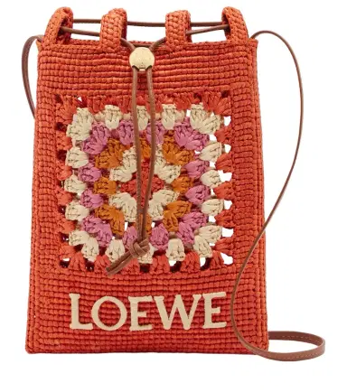 Loewe Paula's Ibiza crochet raffia pouch with strap | Thumbnail 1 Loewe Paula's Ibiza crochet raffia pouch with strap | Thumbnail 1