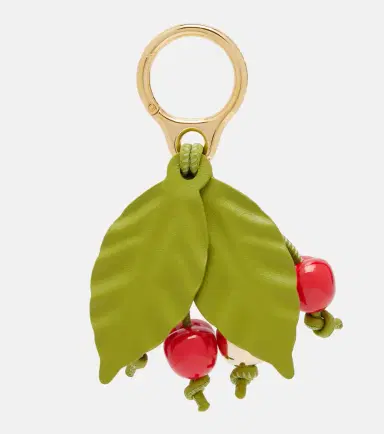 Loewe Paula's Ibiza Cherry leather-trimmed charm | Thumbnail 2