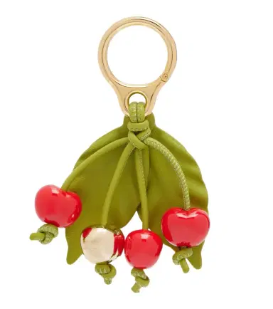 Loewe Paula's Ibiza Cherry leather-trimmed charm | Thumbnail 1
