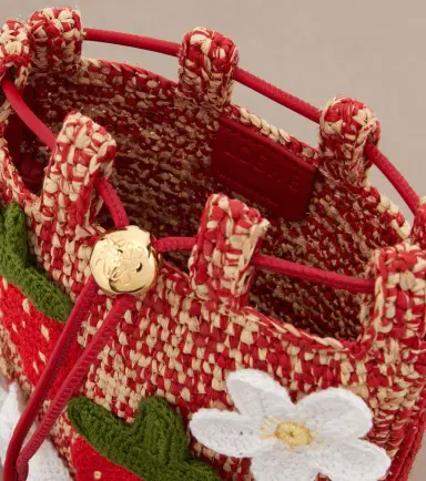 Loewe Paula's Ibiza raffia pouch with strap | Thumbnail 2