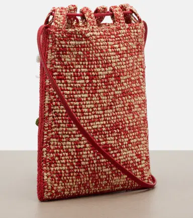 Loewe Paula's Ibiza raffia pouch with strap | Thumbnail 4