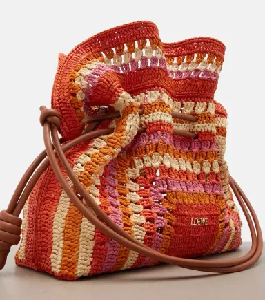 Loewe Paula's Ibiza Flamenco Medium raffia clutch | Thumbnail 2