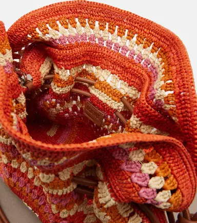 Loewe Paula's Ibiza Flamenco Medium raffia clutch | Thumbnail 4
