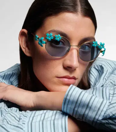 Loewe Signature Floral oval sunglasses | Thumbnail 2