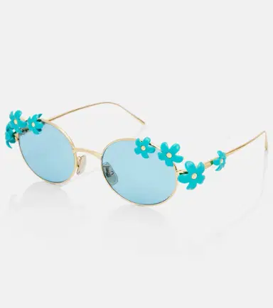 Loewe Signature Floral oval sunglasses | Thumbnail 5