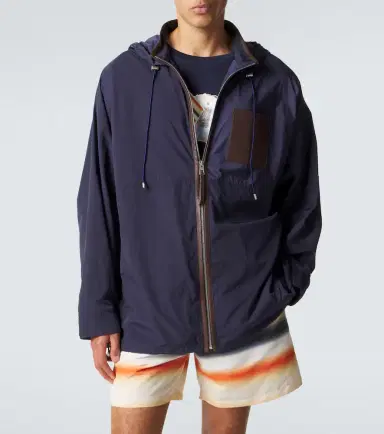 Loewe Paula's Ibiza leather-trimmed ripstop jacket | Thumbnail 2