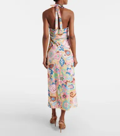 Rixo Ilyana printed cotton jersey midi dress | Thumbnail 3