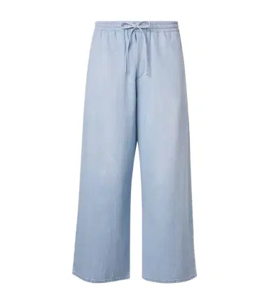 Loewe Paula's Ibiza Anagram denim cropped wide-leg pants | Thumbnail 1 Loewe Paula's Ibiza Anagram denim cropped wide-leg pants | Thumbnail 1