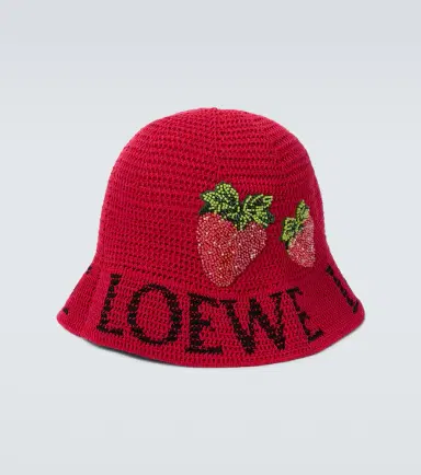 Loewe Strawberry beaded bucket hat | Thumbnail 2