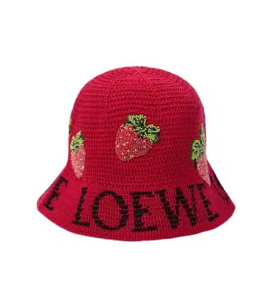 Loewe Strawberry beaded bucket hat | Thumbnail 1