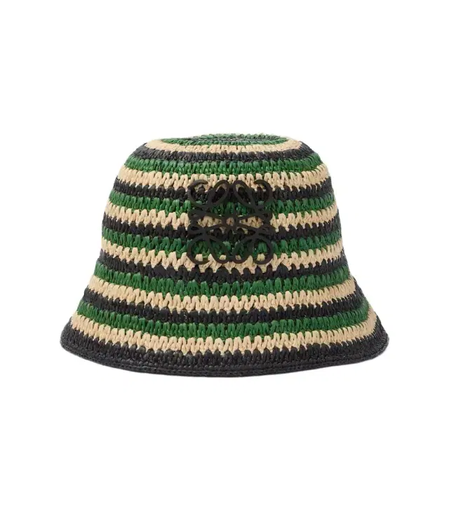 Loewe Paula's Ibiza striped raffia bucket hat
