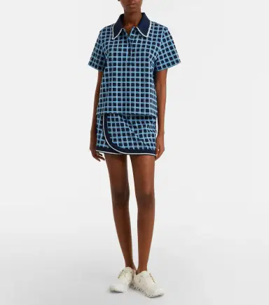The Upside Clubhouse Reece checked cotton miniskirt | Thumbnail 5